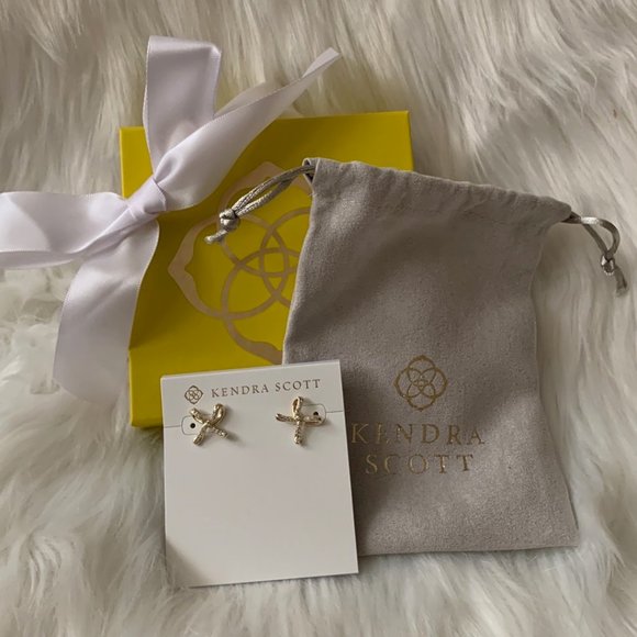 Kendra Scott Jewelry Kendra Scott Sasha Crystal Bow Stud Earrings